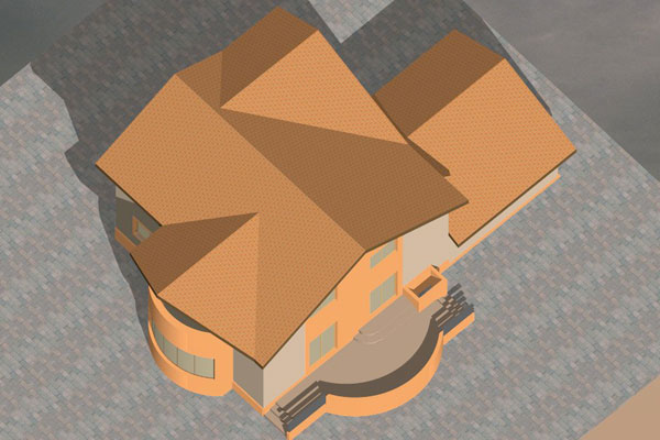 Proiect Arhitectura locuinte individuale Parter si mansarda cu garaj acoperis 